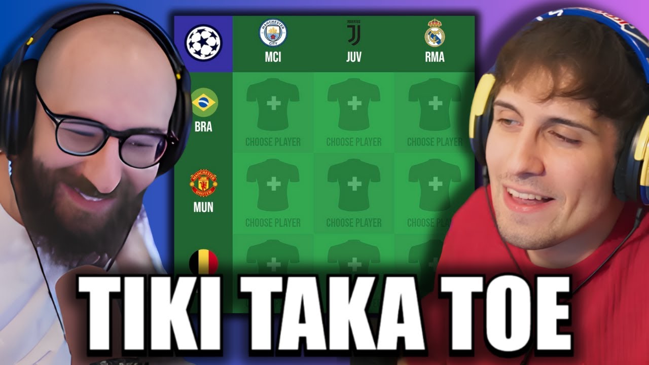 BLUR e MARZA Giocano a TIKI TAKA TOE ⚽​ TRIS CALCISTICO