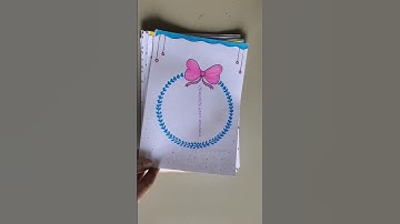 Easy design for project frontpage border design #art #borderdesign #shorts #youtubeshorts