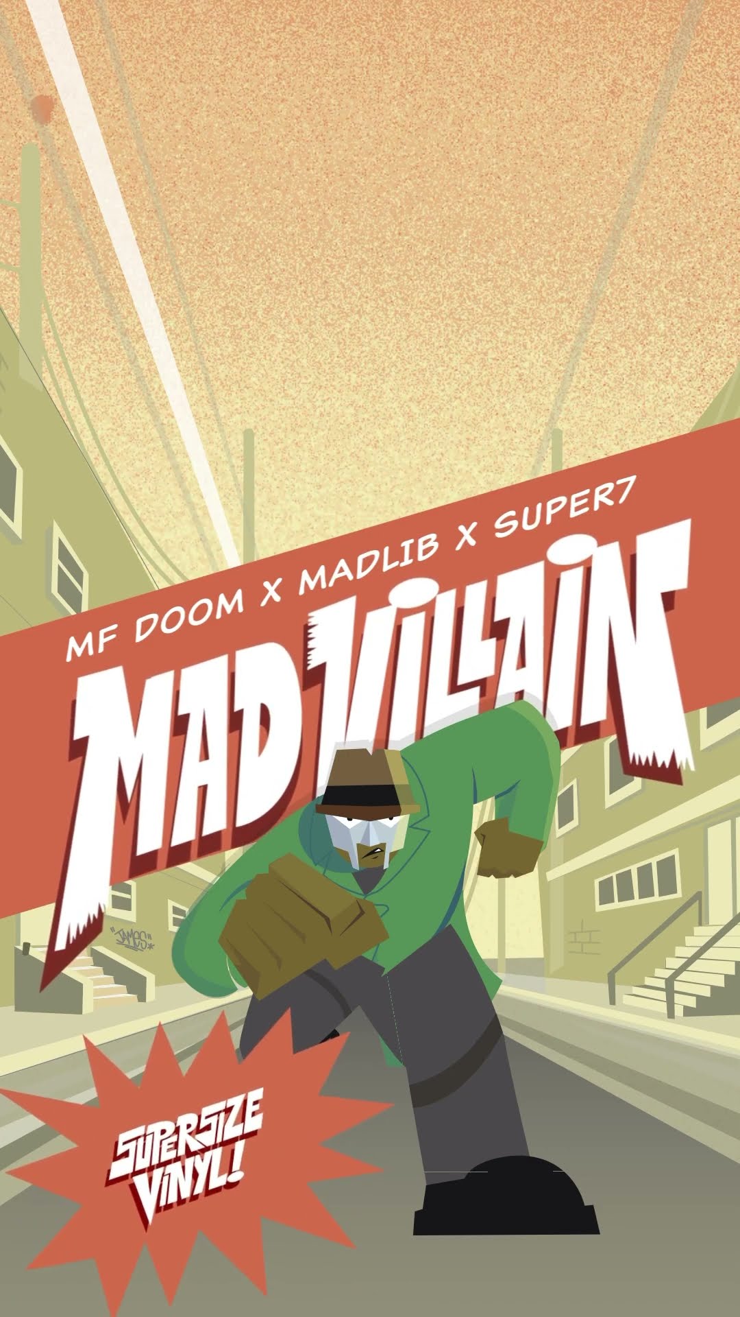 SUPER7 SUPERSIZE VINYL MF DOOM × MADLIB MF DOOM SuperSize - SUPER7 - Vinyl MF DOOM x MADLIB