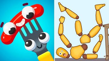 Fork N Sausage VS Ragdoll Break — All Levels Gameplay Android, iOS Games