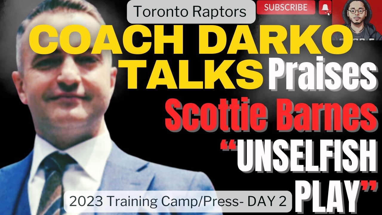 Head Coach Darko says Scottie Barnes is a FUTURE ALL STAR 😲| Media Day 2 Toronto Raptors 