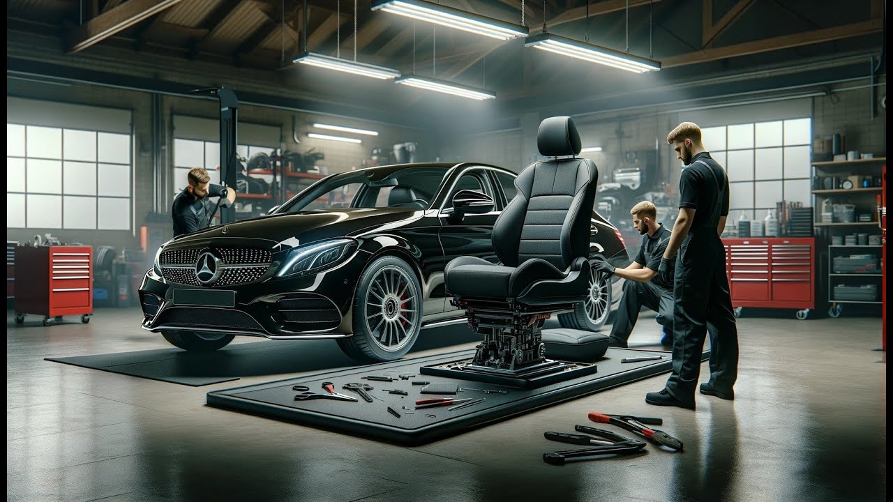 How to Replace the Front Seat Backrest Cover on a MercedesBenz (W205