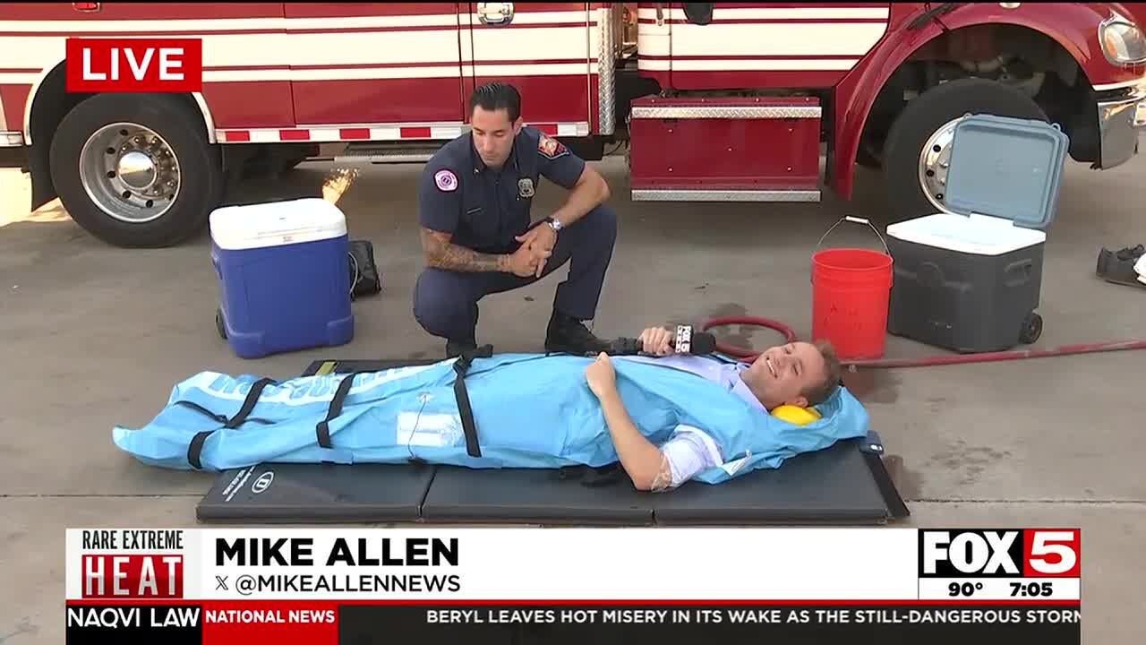 How first responders keep Las Vegas cool during extreme heat - YouTube