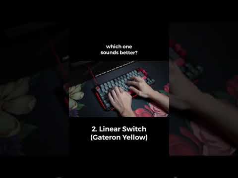 which keyboard sounds better? #shorts