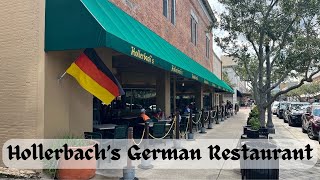 Eating at Hollerbach's German Restaurant in Downtown Sanford, Florida | Very Fun Dining Experience