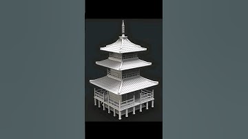 I make this house in 3d Max Maya #3dmodel #shortfeed