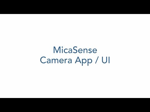 MicaSense Camera App / Web UI Overview