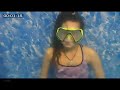 Girl breath hold underwater for 7 minutes
