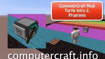 Minecraft ComputerCraft Mod: Turtles Part 2, Programs (Lua)