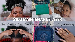 $100 Maintenance Week! All BLACK Brands SKIN HAIR NAILS etc + Luxury BAG Haul TELFAR & CISE screenshot 3