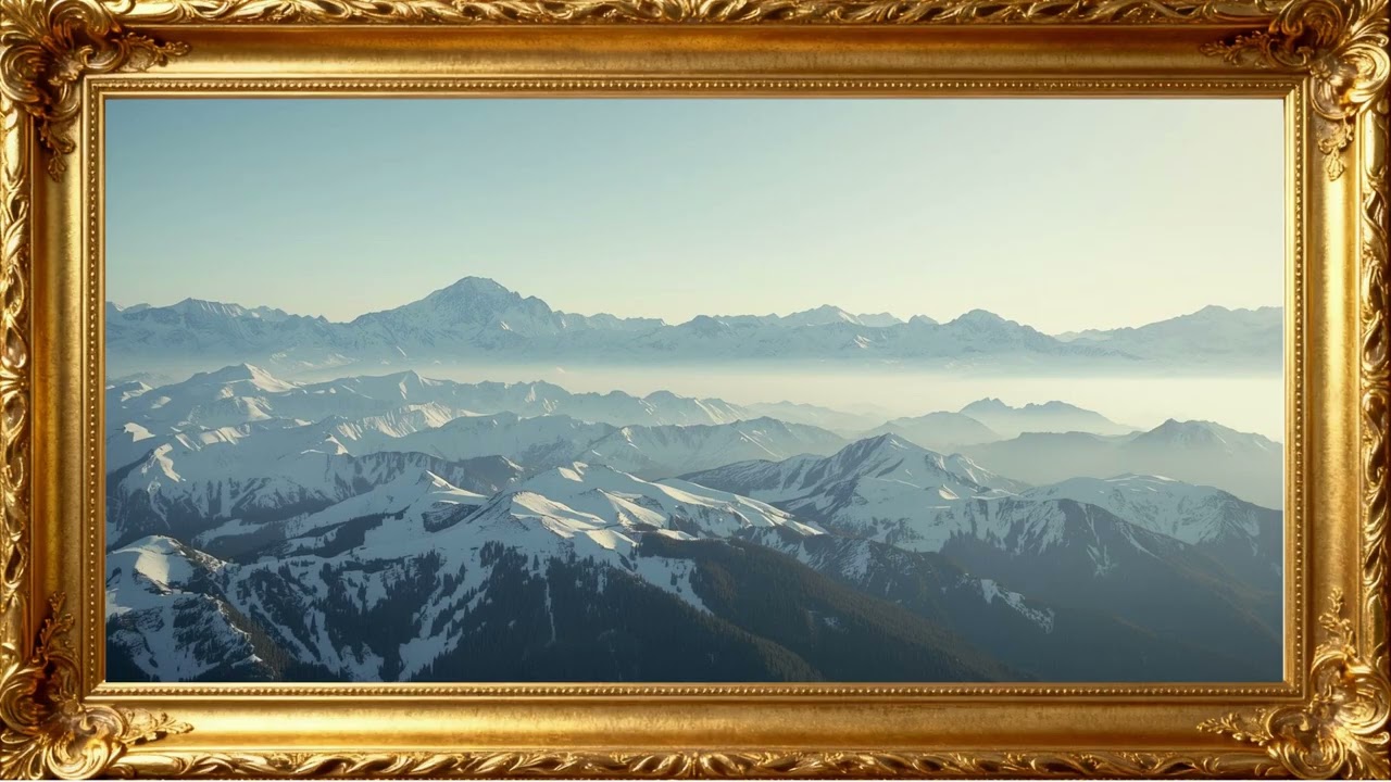 Winter Hills – 4K Snowy Landscape TV Wallpaper | 4K Frame TV Art
