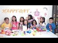 Keceriaan bermain squishy slime pasir kinetik dan mesin atm bersama teman teman