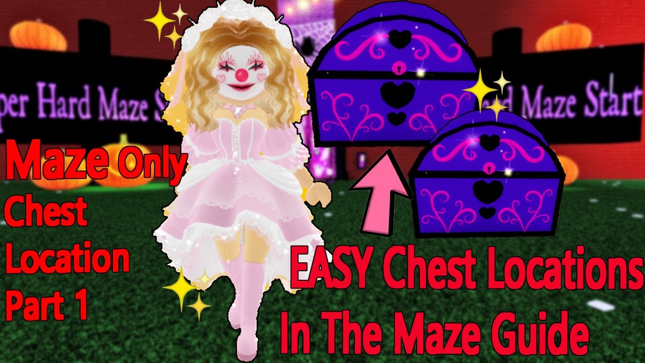 *EASY* Maze Chest Location Guide Part 1 In Royale High/ Easy Maze Only