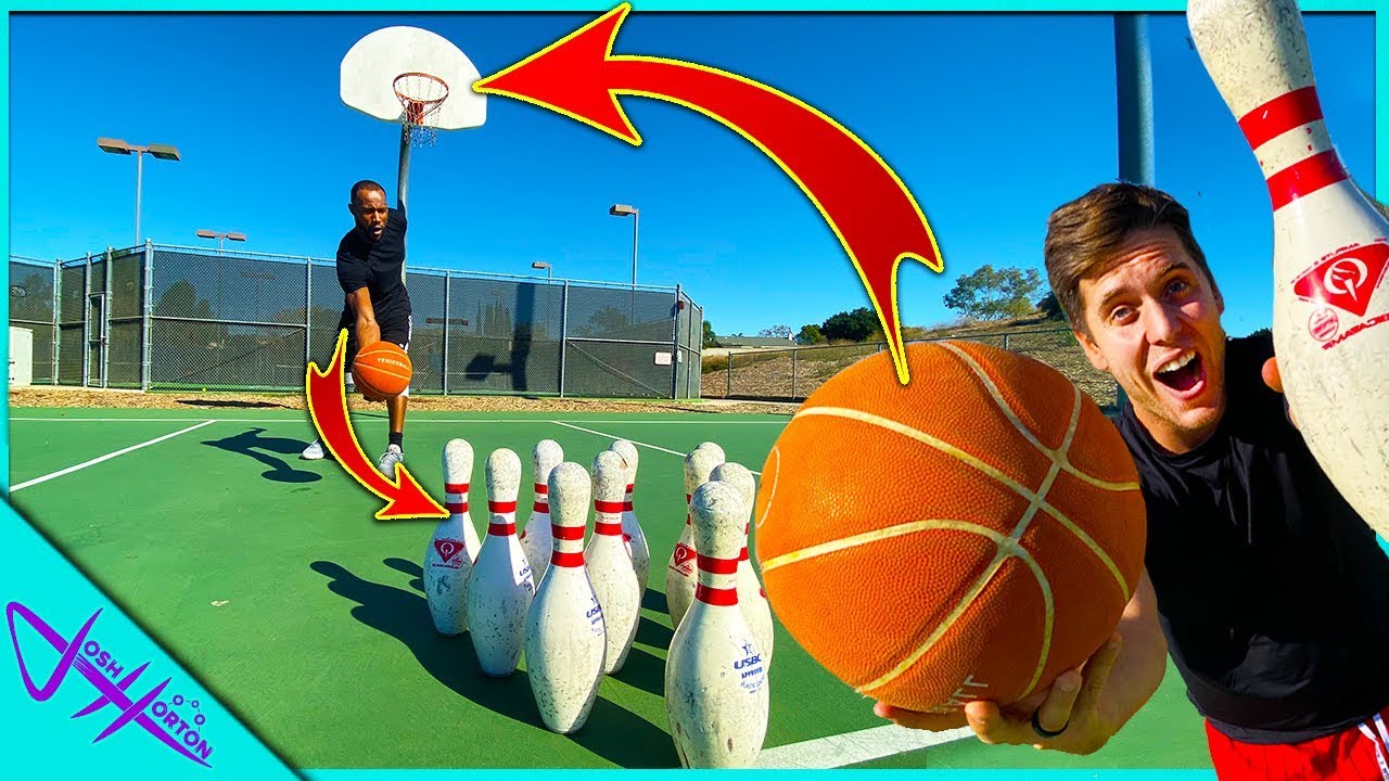 BASKETBALL BOWLING CHALLENGE vs CHRIS STAPLES! YouTube