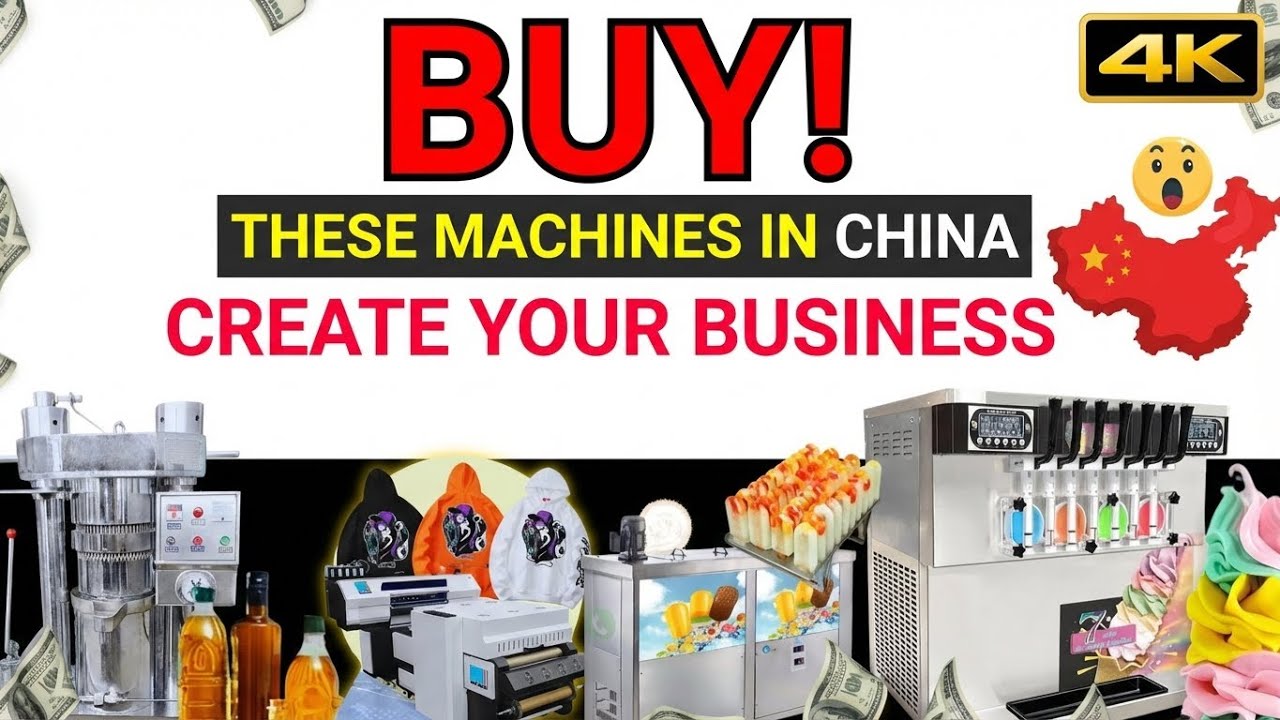 🔥15 EASY Machines to Import from CHINA to Start YOUR Business from Home and Generate Income
