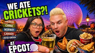 We Ate CRICKETS at EPCOT?! 🦗🌎