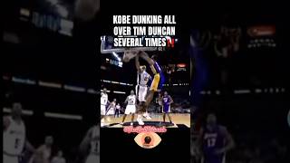 KOBE BOOMED ON TIM DUNCAN SEVERAL TIMES‼️🐍🐐 #fy #kobebryant #kobe #lakers #viral #reels #fyp゚viral