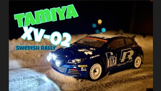 Tamiya xv-02, rally in the snow