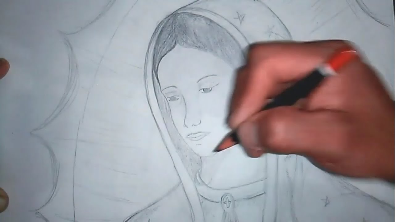 Dibujando a Virgen de Guadalupe || Dibujo a Lápiz - thptnganamst.edu.vn