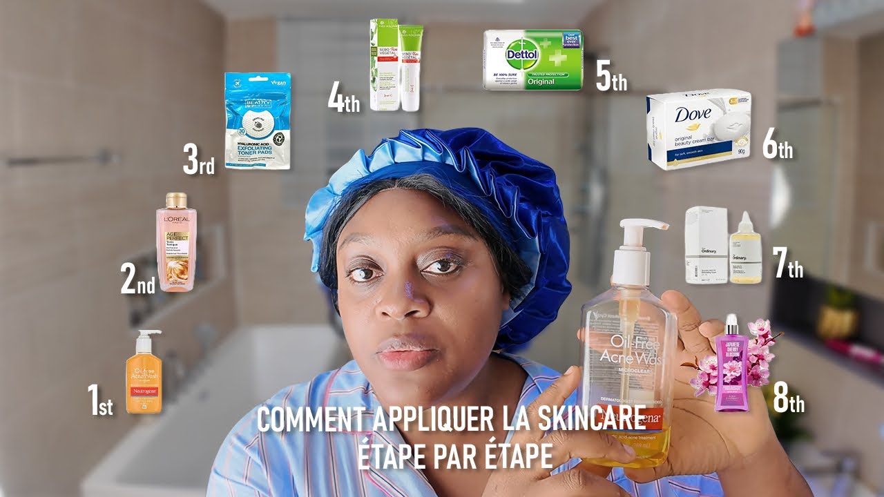 Skincare routine de 🌙nuit pour enlever tous les boutons 💤