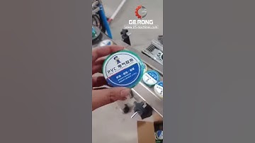 Testing video of automatic PVC electric tape sleeve shrink packaging machine
