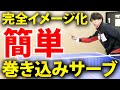 【一撃】巻き込みサーブを誰でも簡単に覚えられる方法【完全イメージ化】