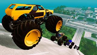 Epic High Speed Monster truck jumps CAR Stunts & crashes #138 | BeamNG Drive screenshot 3