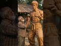 Bruce Lee Ka Best Statue Wood Woodscraft Woodcarving