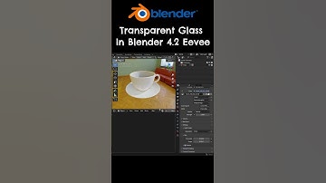 Hoe maak je transparant glas in Blender 4.2 Eevee #blender3d #3d#blendertutorial