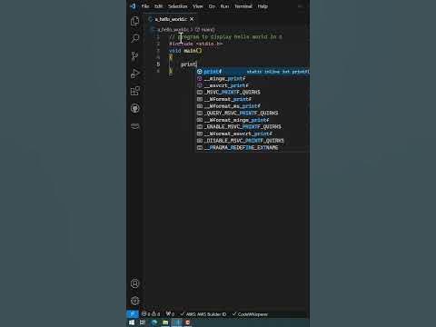 Hello World in C Programming - YouTube