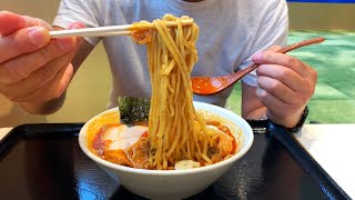 Spiciest Food Court Ramen in Tokyo