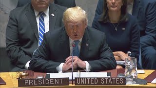 President Trump Speaks At UN Security Council