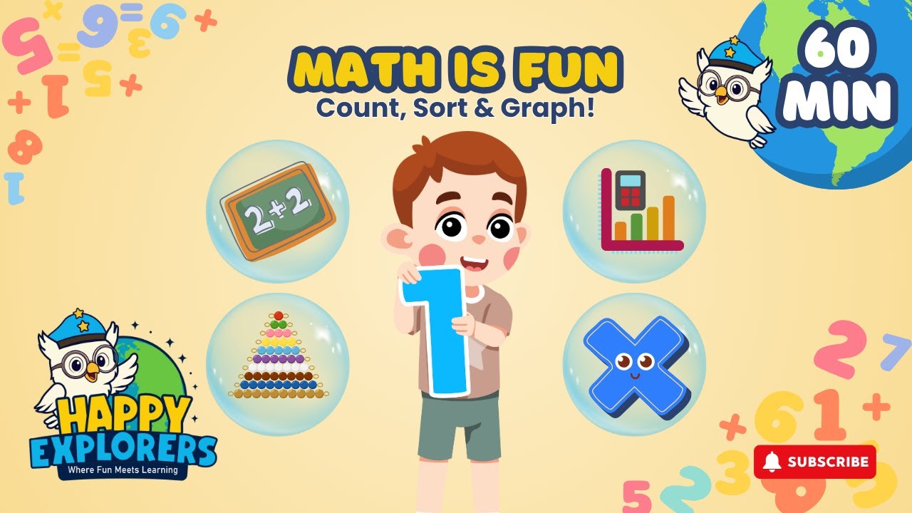 Math for Kids Compilation | Counting, Graphs, Shapes, Odd & Even Numbers | Fun Learning with Orbit!