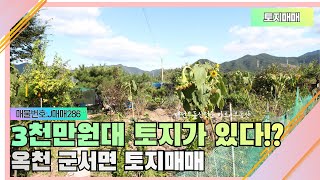 옥천토지매매-3천만원대로 땅을 구매할수있는 대전인근토지매매