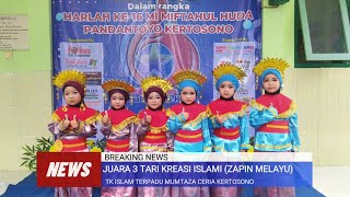 JUARA 3 TARI KREASI ISLAMI (ZAPIN MELAYU) TK ISLAM TERPADU MUMTAZA CERIA di MIFDA 2022