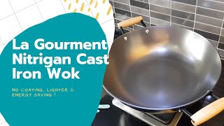 La Gourmet Nitrigan Cast Iron Wok (36cm) - How to Season screenshot 1