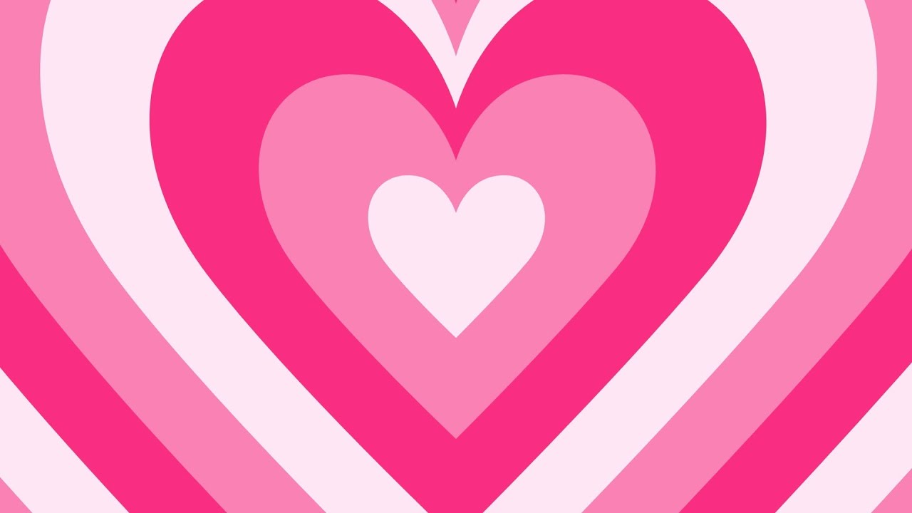 Pink Heart Background - Heat Waves - Heart Video Background TikTok ...