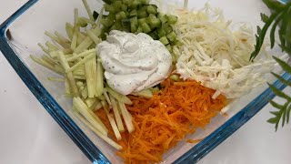 I ate this salad every day for dinner and lost 5 kg in 1 week !!! WITHOUT DIET\&HEALTHY.