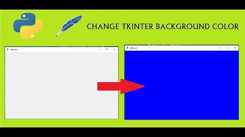 change backgound color in tkinter - python