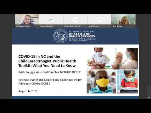 ChildCareStrong NC Public Health Toolkit - What You Need to Know - August 6, 2021