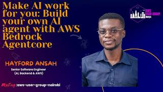 Make AI work for you: Build your own AI agent with AWS Bedrock Agentcorepresentation