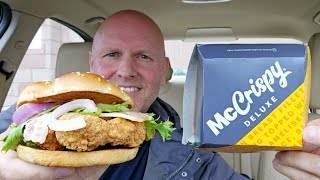 McDonald's NEW McCrispy DELUXE Chicken Burger