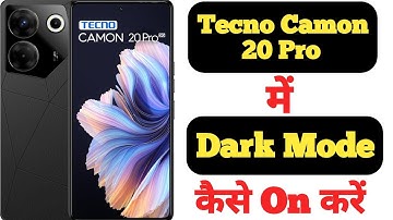How to turn on dark mode on Tecno Camon 20 Pro || Tecno Camon 20 Pro me dark mode kaise on kare ||