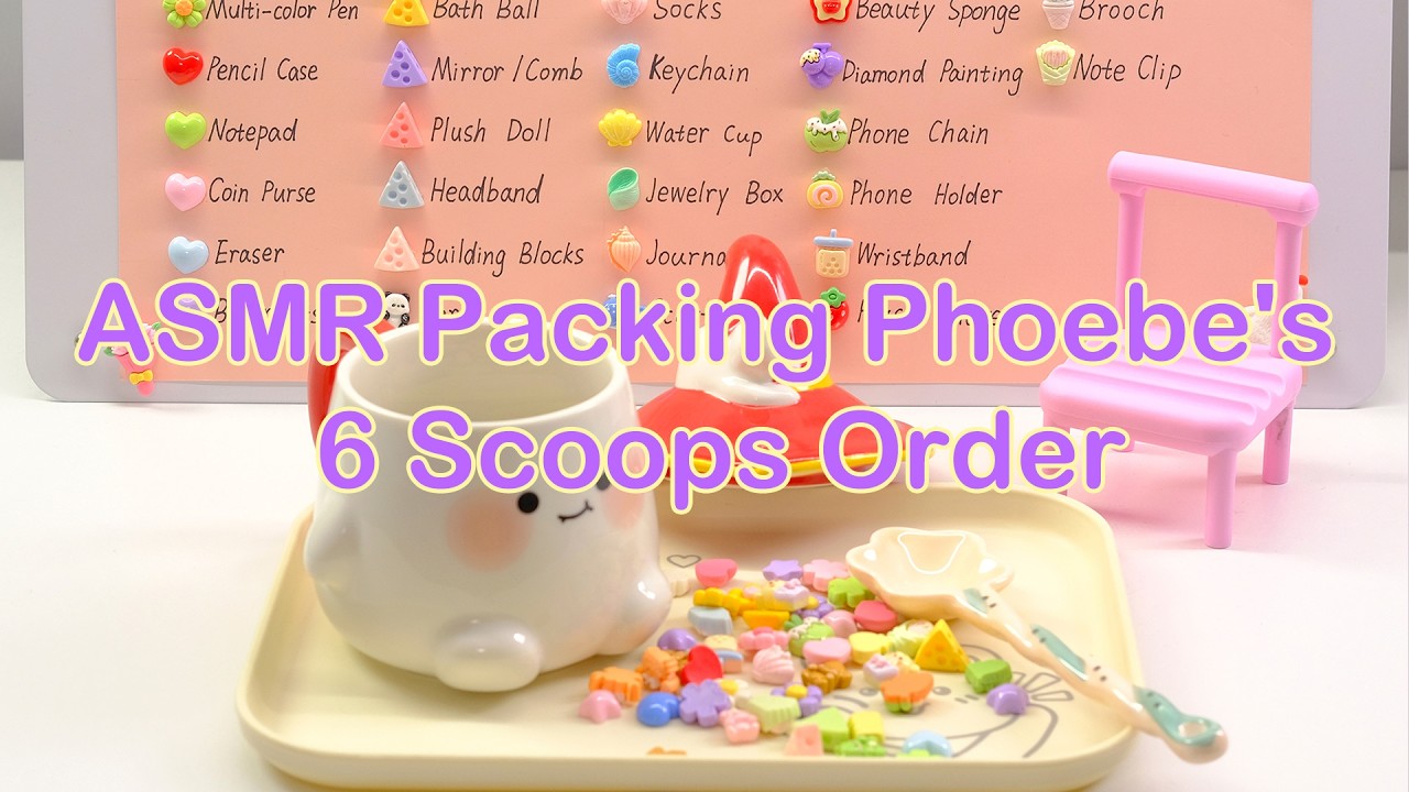 【Litebord Lucky Scoops】ASMR Packing Phoebe's 6 Scoops Order