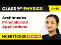 Term 2 Exam Class 9 Physics Chapter 10 | Archimedes Principle and Applications - Gravitation
