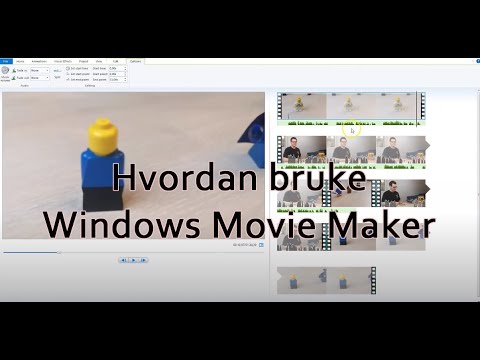 Hvordan bruke Windows Movie Maker