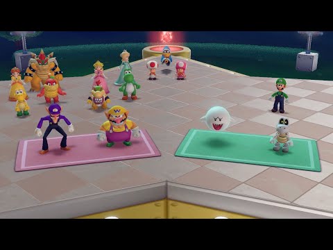 Super Mario Party Partner Party #2249 Domino Ruins Waluigi & Wario vs Boo & Dry Bones