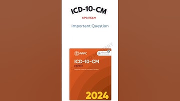 CPC Exam ICD 10 CM frequently asked question.#shorts