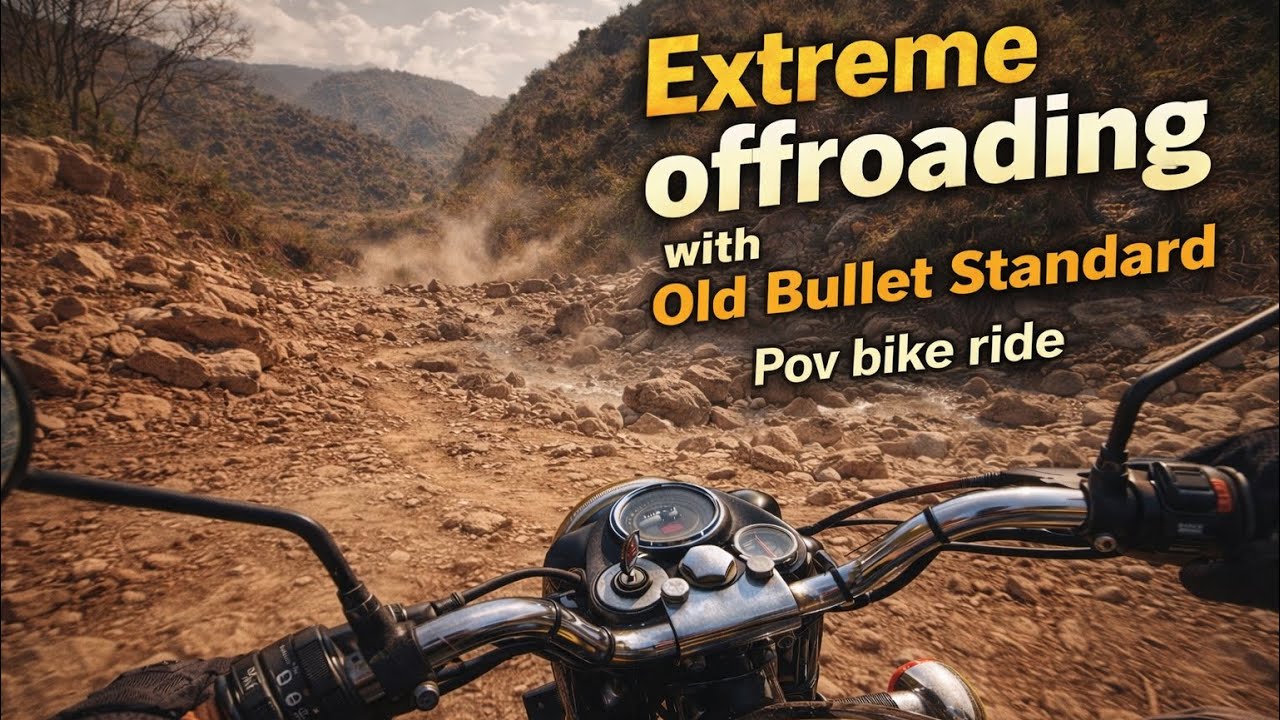 Extreme Offroading with Old Bullet Standard 350cc | Pov bike Ride #royalenfield #bullet350 #pov 