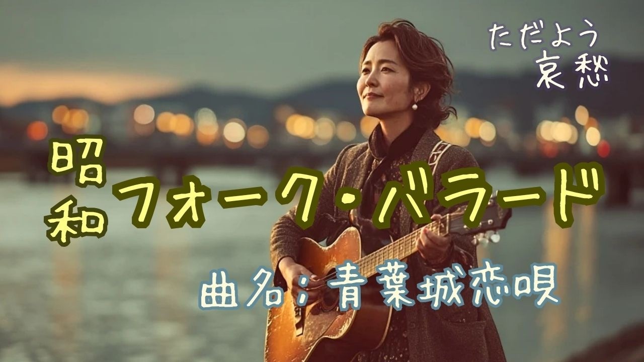 【癒し 女性ボーカル】昭和の哀愁 フォーク・バラード『青葉城恋唄』｜昭和50年代サウンド｜SUNO AI オリジナル曲